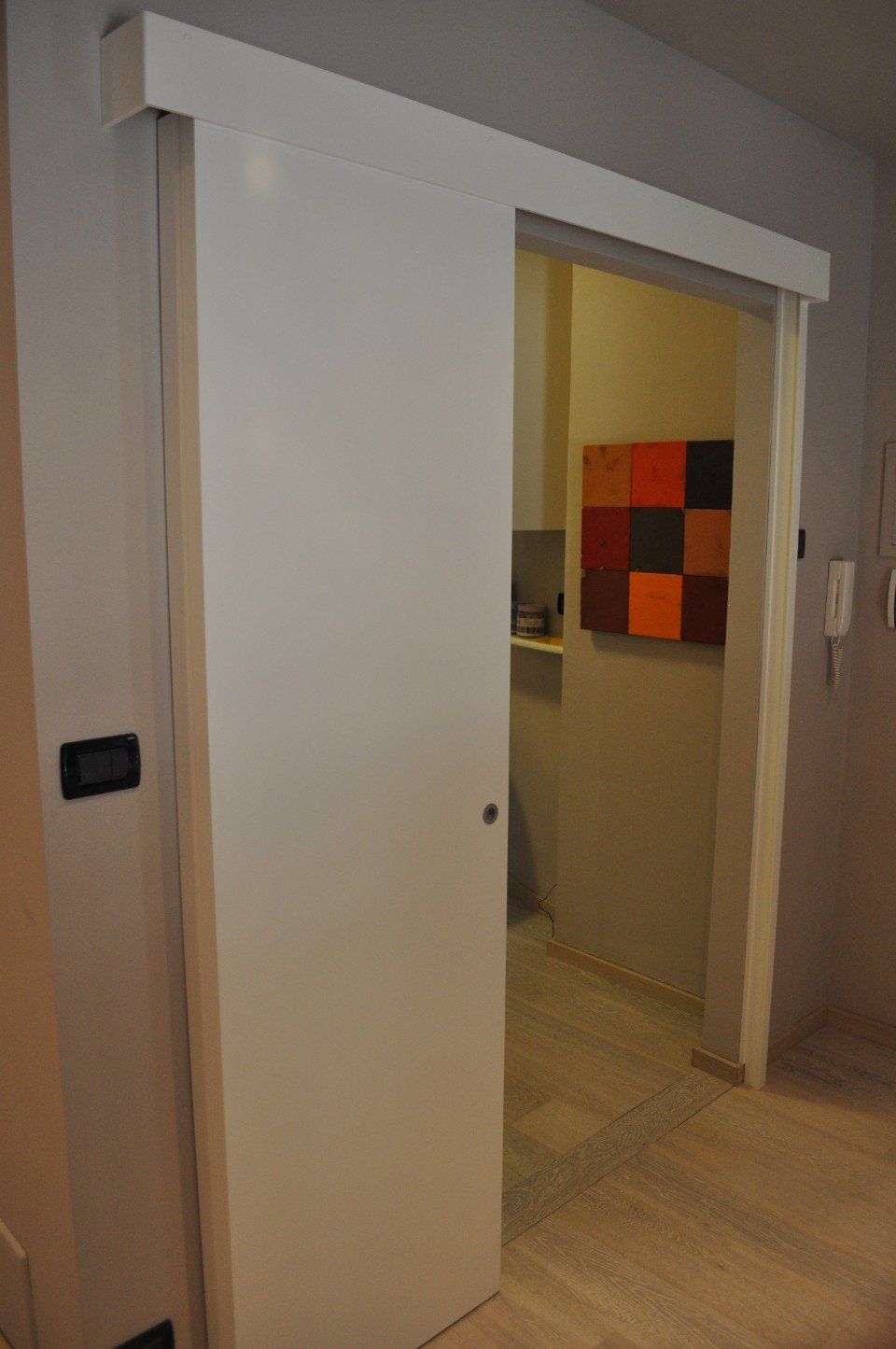 porta scorrevole aperta