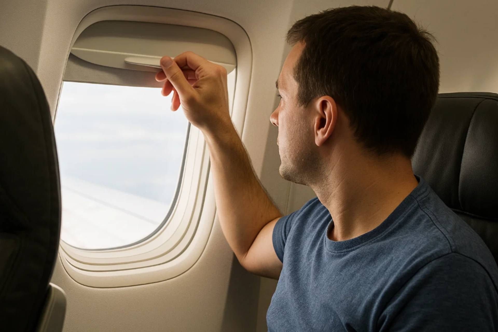 Perché bisogna alzare le tendine in aereo?