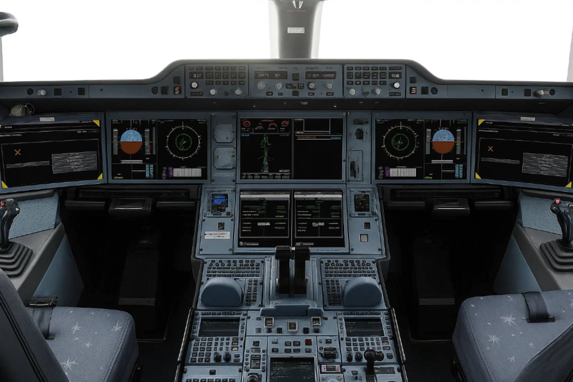 Cockpit analogico aereo