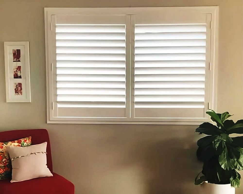 A White Plantation Shutters