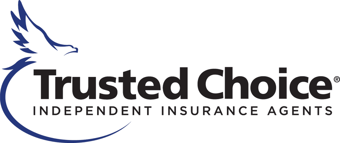 The logo for trusted choice independent insurance agents has a bird on it.