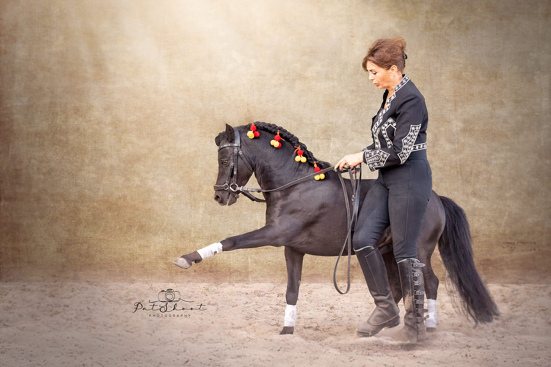 Meeloopdag paardenfotografie tijdens de Horse Photo Course Minipaardjes en Spaanse paarden