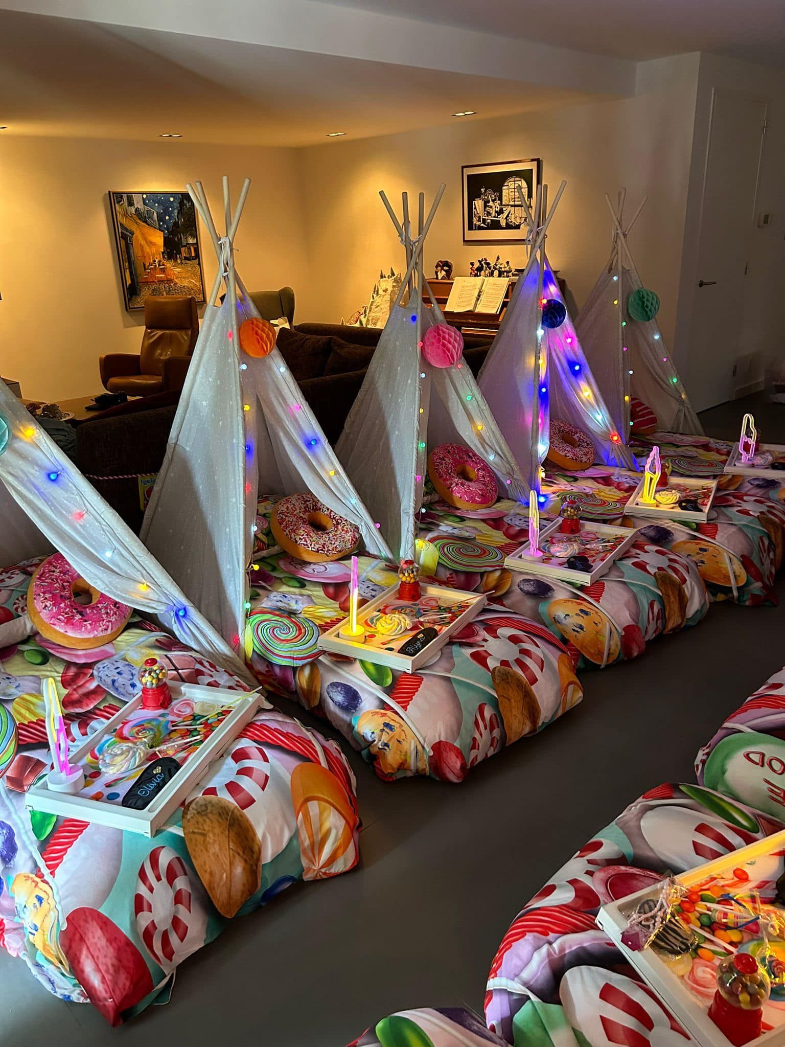 tipi slaapfeestje voor kinderfeestje