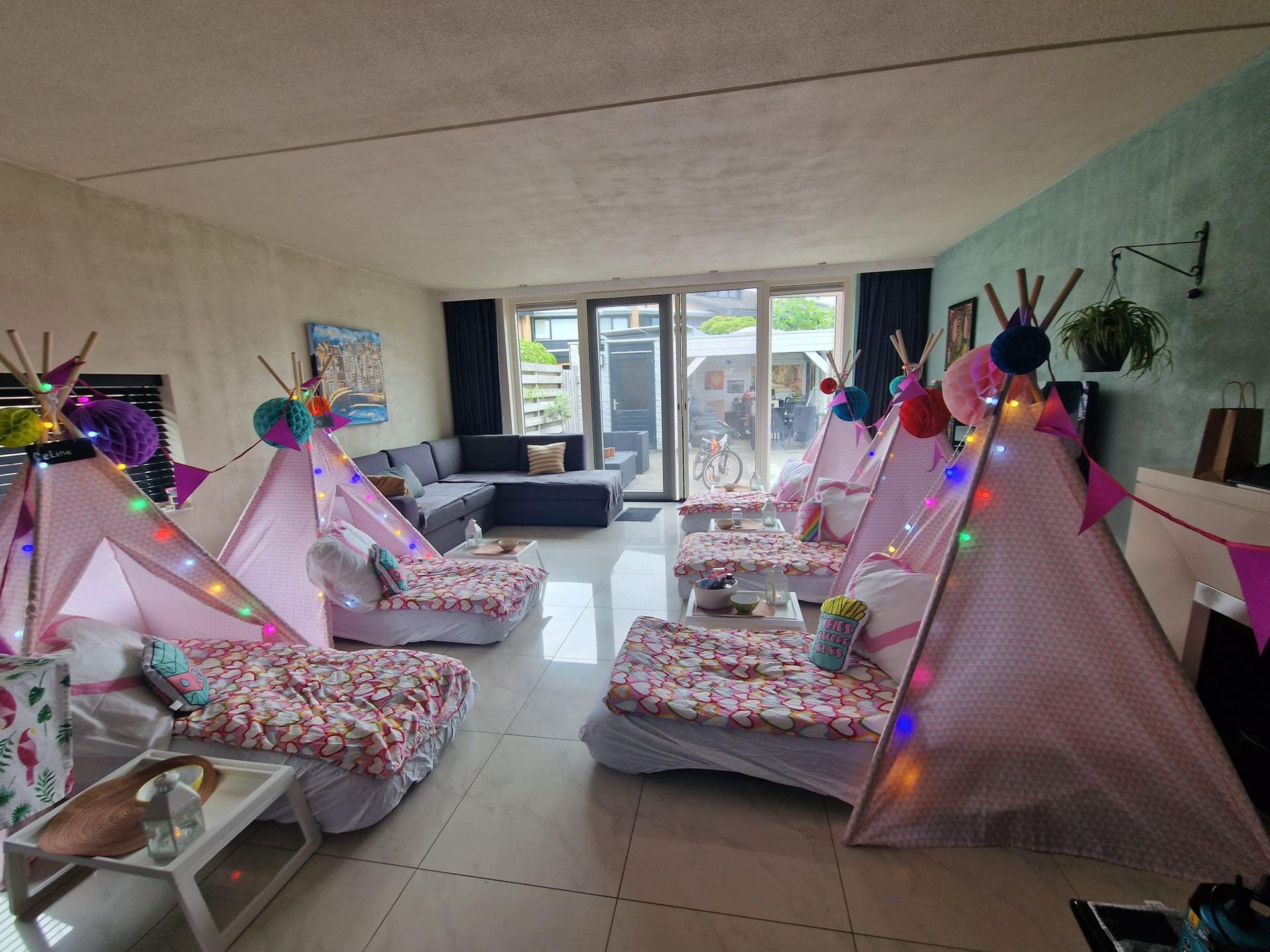 tipi slaapfeestje voor kinderfeestje