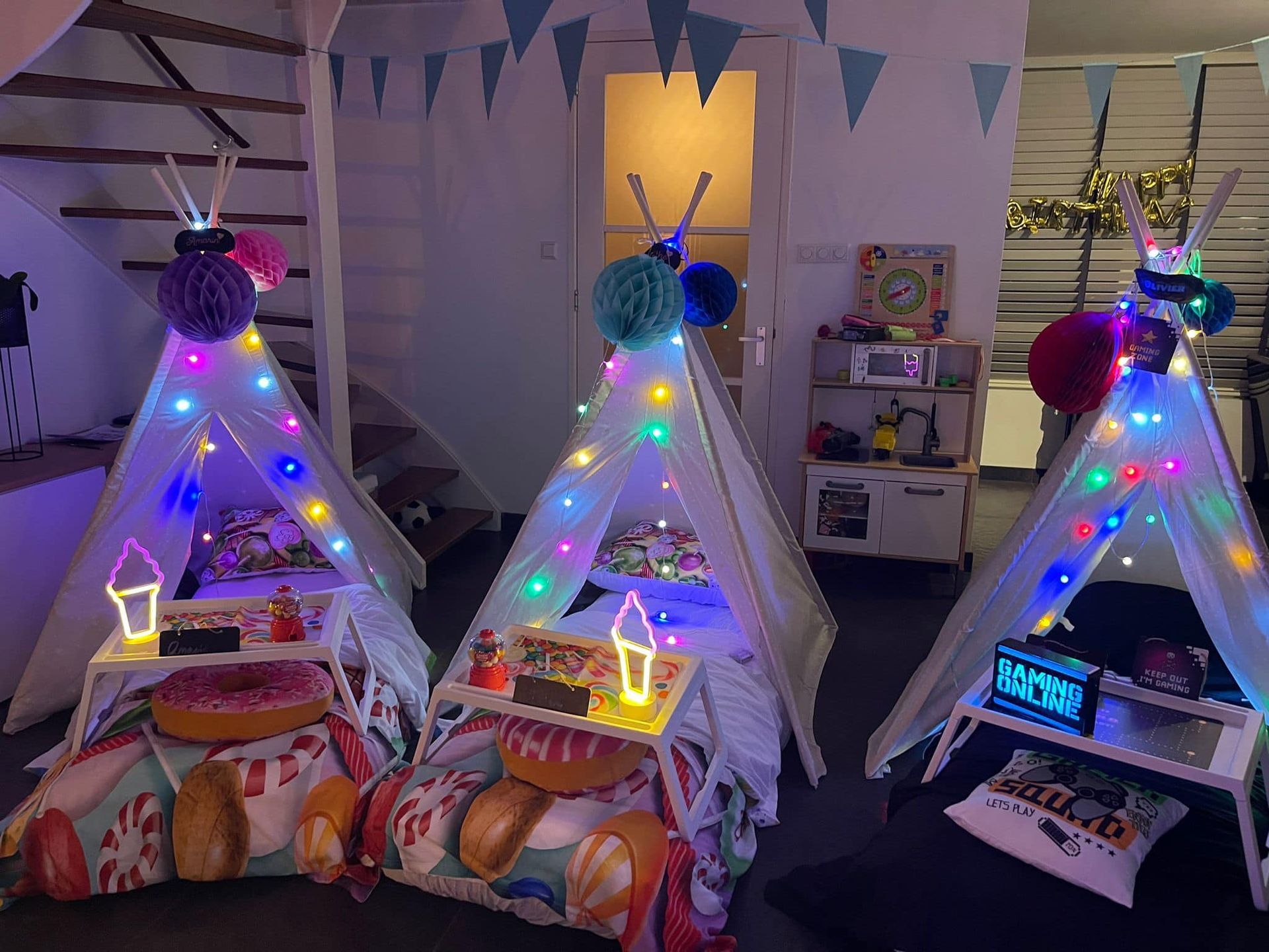 tipi slaapfeestje voor kinderfeestje