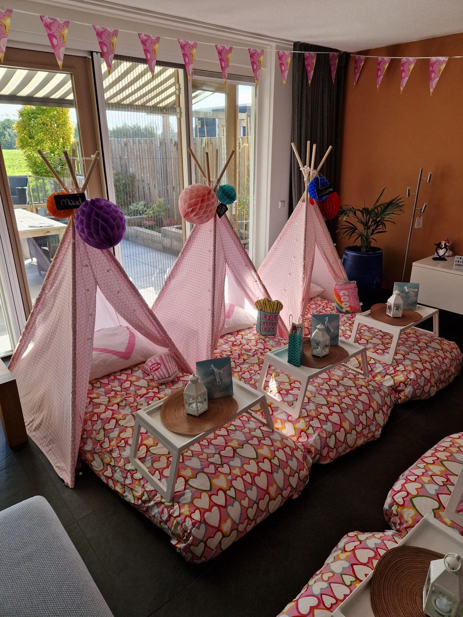 tipi slaapfeestje voor kinderfeestje