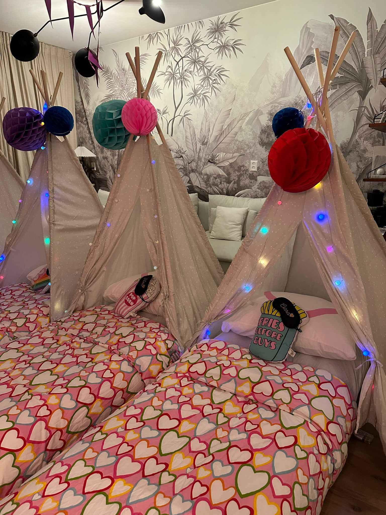 tipi slaapfeestje voor kinderfeestje