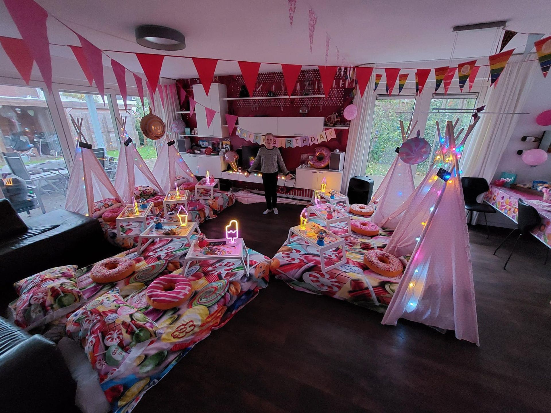 tipi slaapfeestje voor kinderfeestje