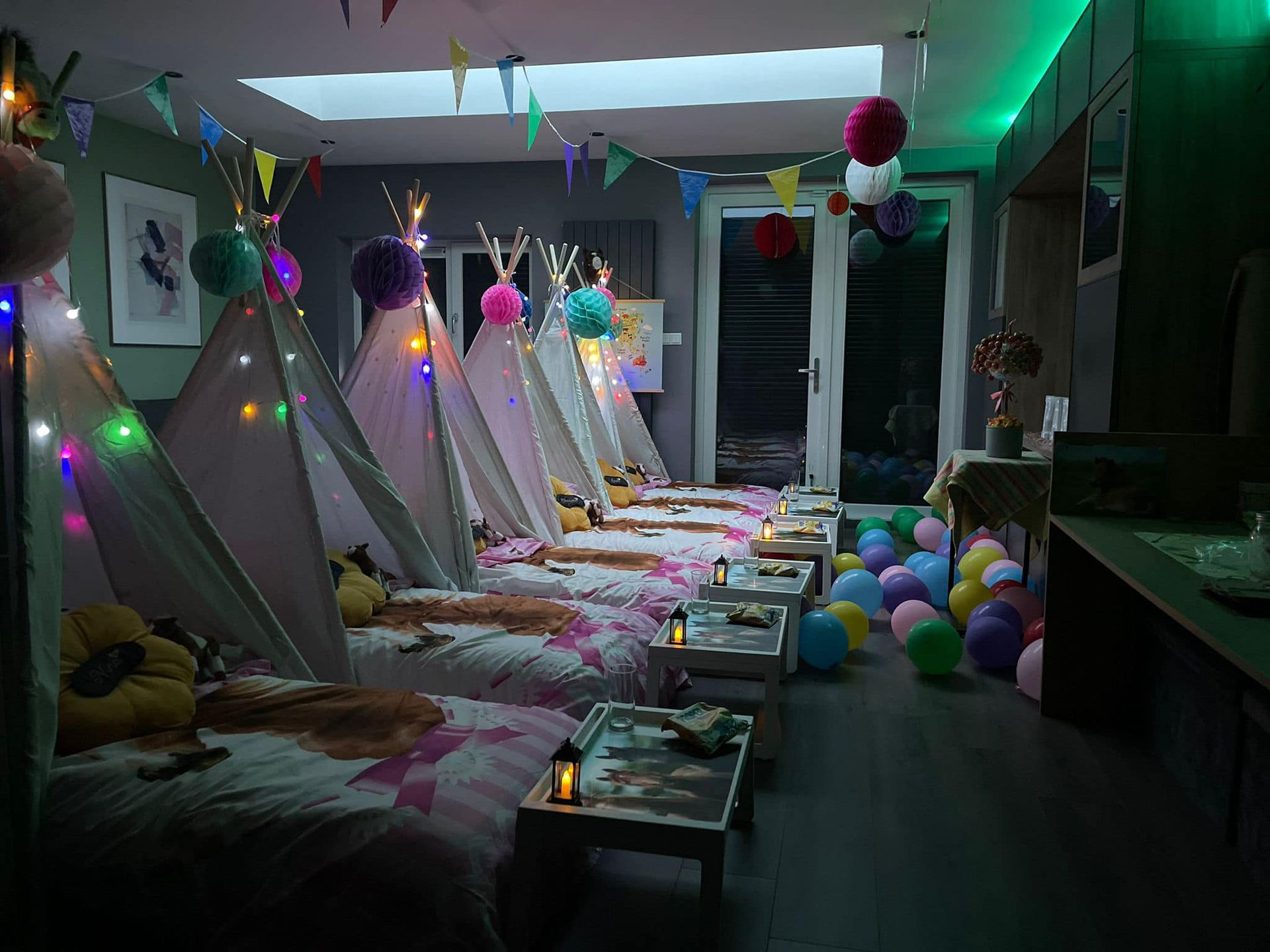 tipi slaapfeestje voor kinderfeestje