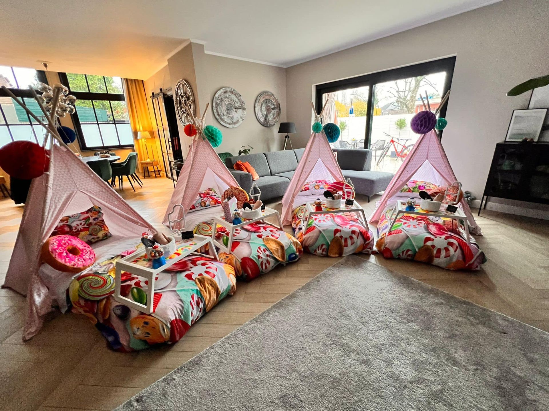 tipi slaapfeestje voor kinderfeestje