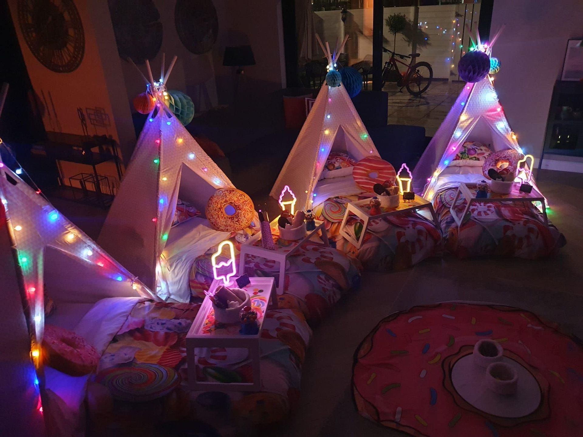 tipi slaapfeestje voor kinderfeestje