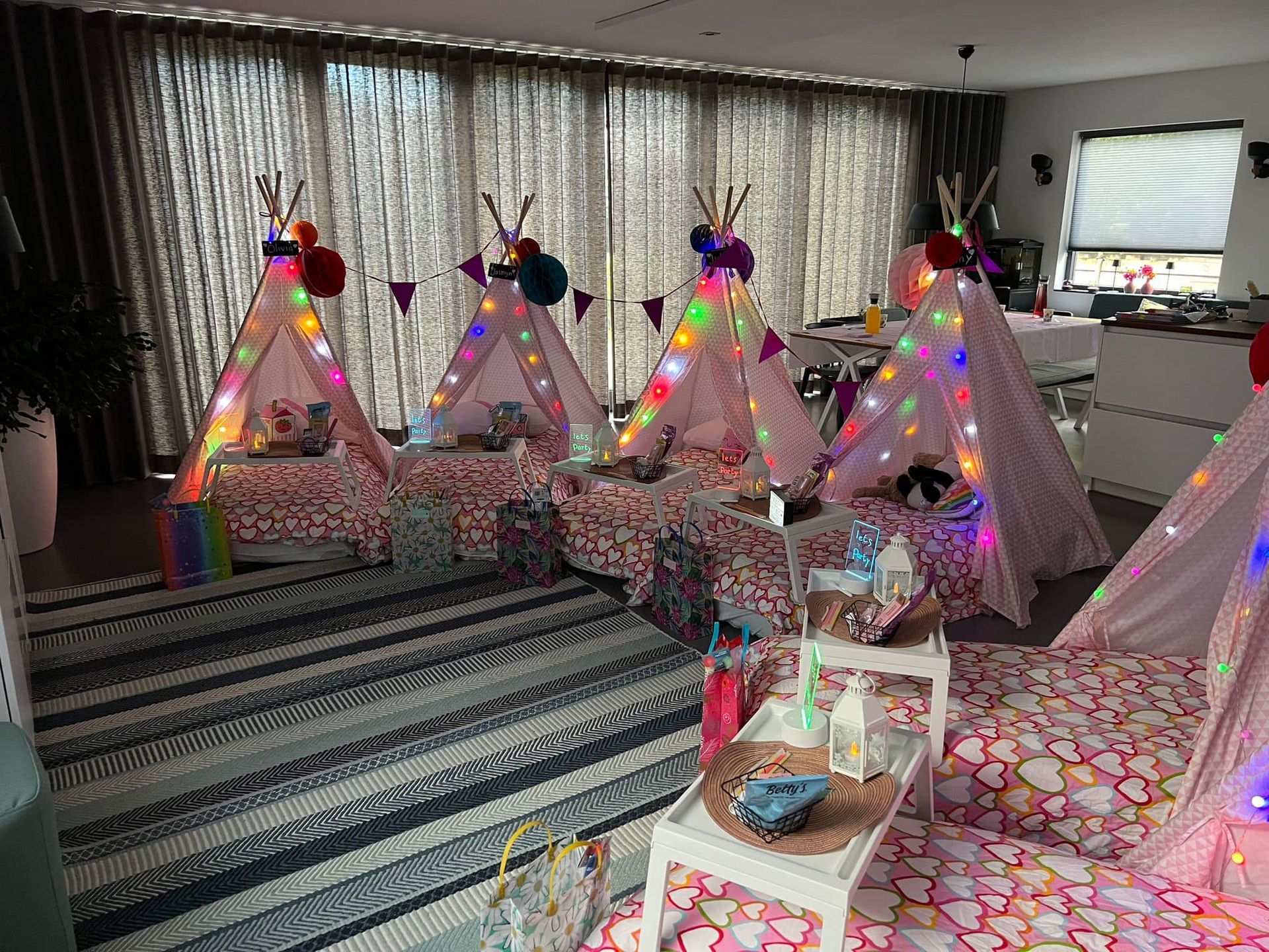 tipi slaapfeestje voor kinderfeestje