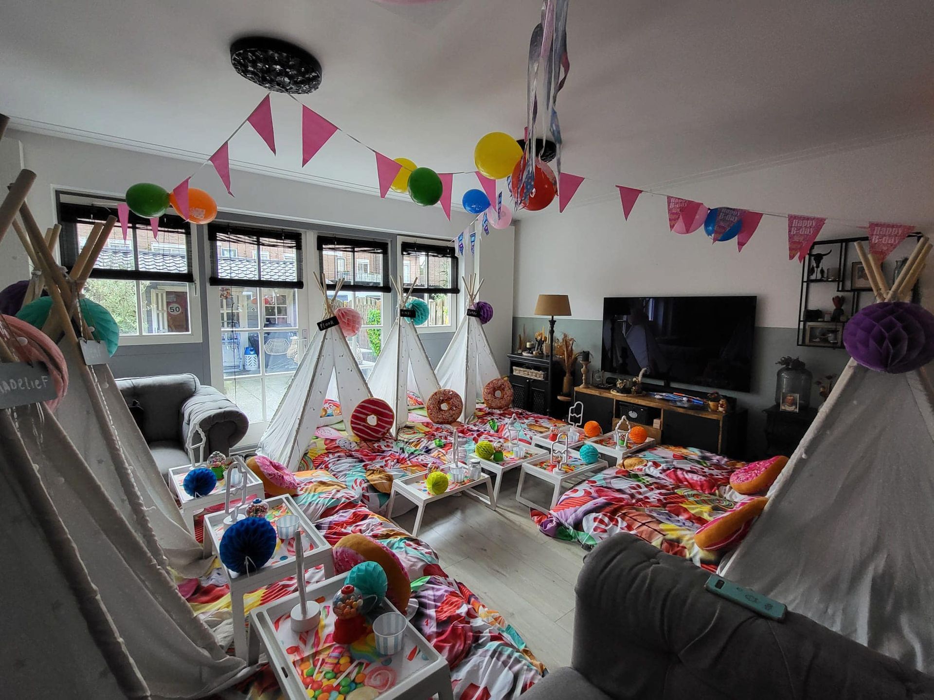 tipi slaapfeestje voor kinderfeestje