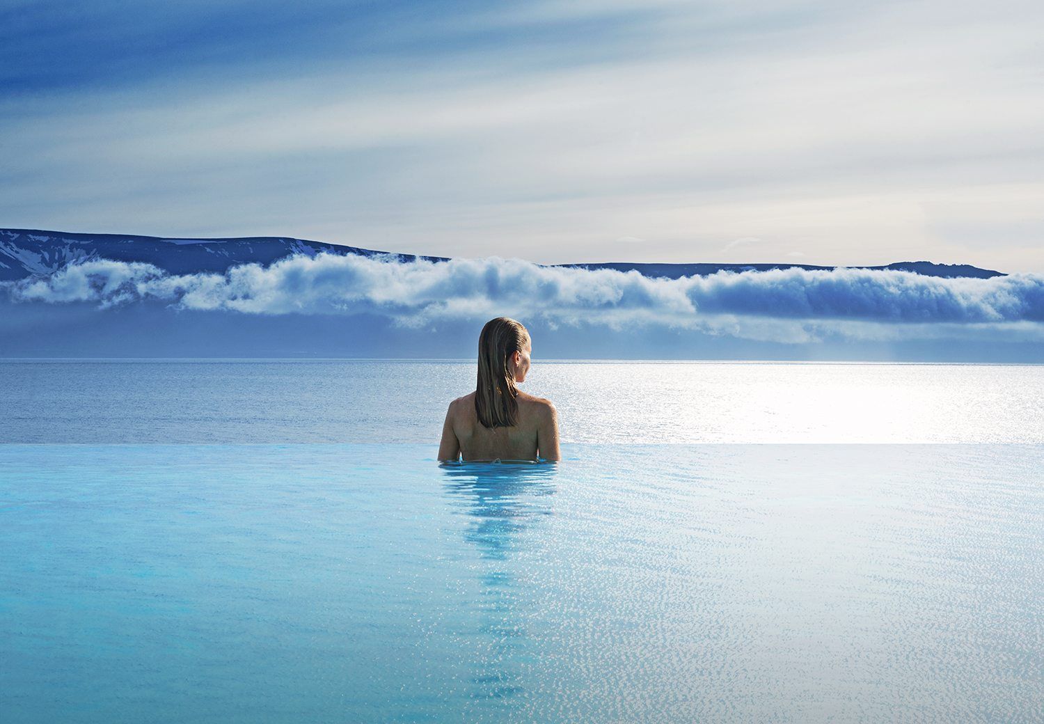 geothermal bathing in Iceland