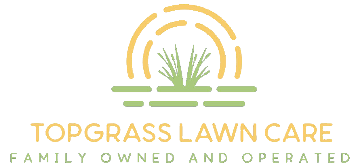 Logo for Topgrass Lawn Care: Blue 