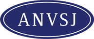 A blue oval with the word anvsj on it.