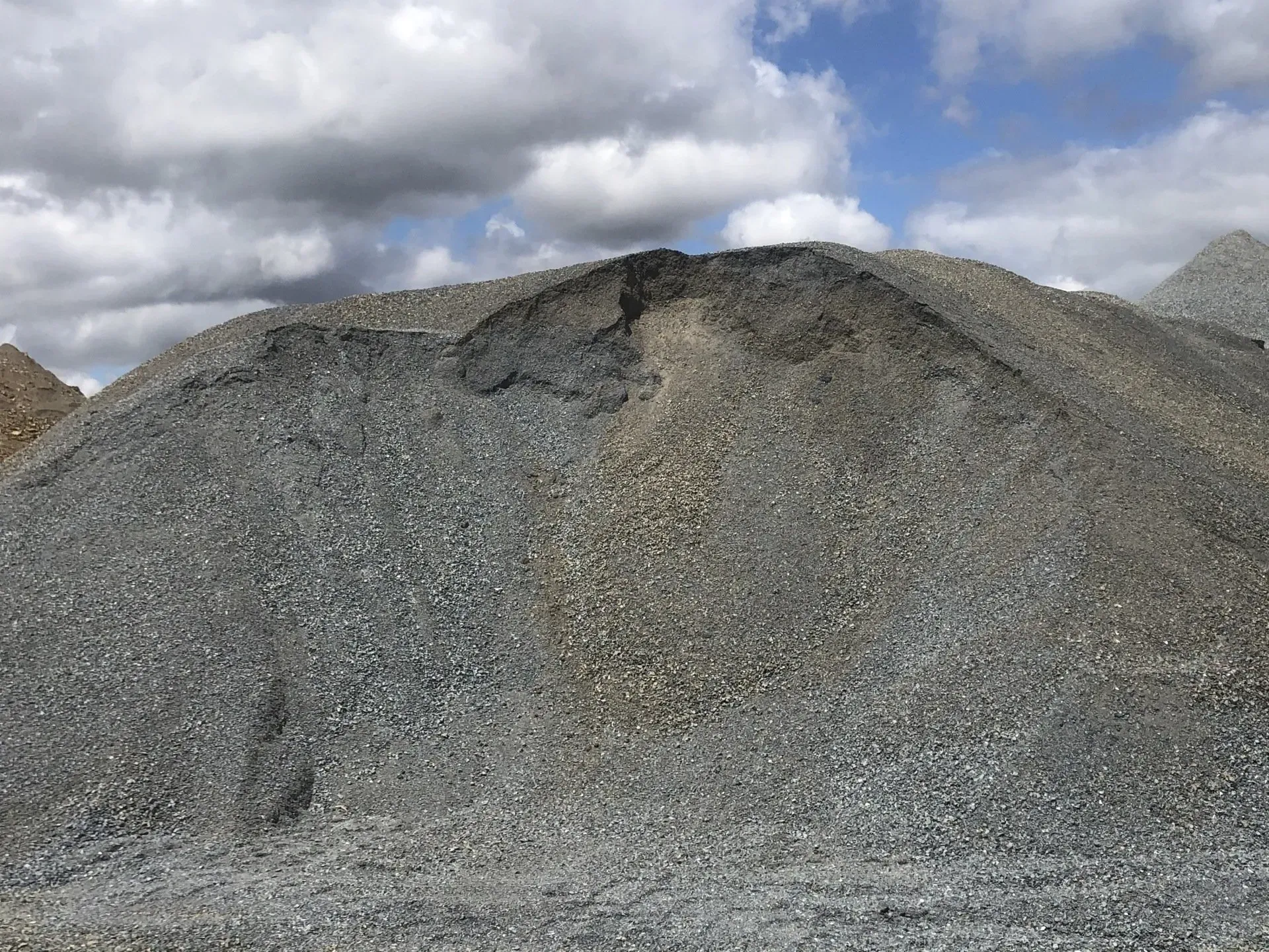 Pile of Gravel Under a Cloudy Sky — The Caves Quarry CQ in The Caves, QLD