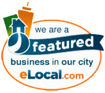 We are a featured business in our city on elocal.com.