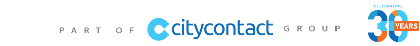 Logo for Citycontact Group, stating 