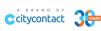Logo for Citycontact Group, stating 