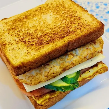 cheese ham egg potato