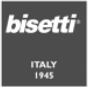 Logo Bisetti in bianco su sfondo grigio scuro, con la scritta 