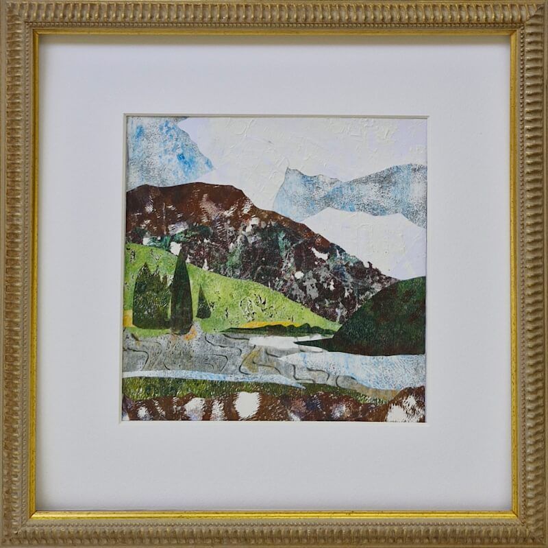 Whispers of the Mountains met lijst en passe-partout