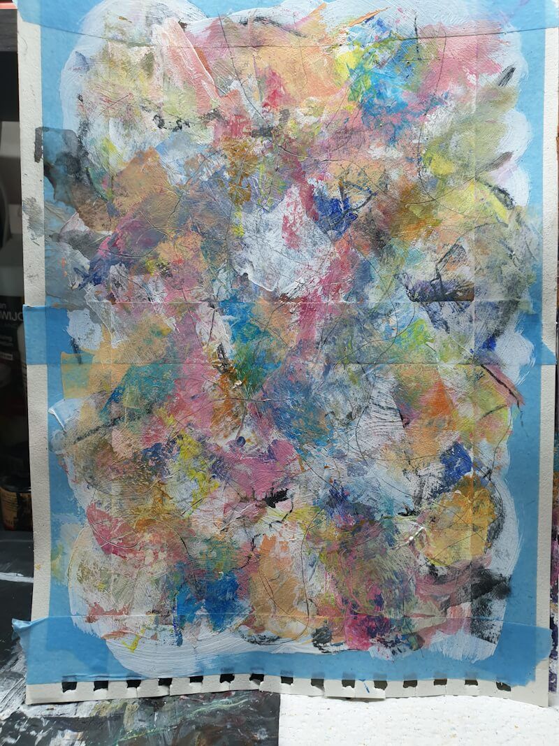 Ja, ook hier werd duidelijk een figurr zichtbaar die me aan een zeemeerman deed denken. Ik besloot dit verder uit te werken