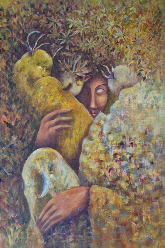 Lady of the Woods
60x90 cm
Acrylverf op linnen doek
Prijs: € 1050
Joyce van Paassen © 2026
