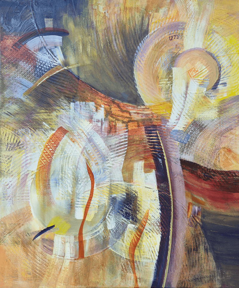 Ontmoeting
50x60 cm
Acrylverf op doek
Prijs: € 800
Joyce van Paassen © 2026