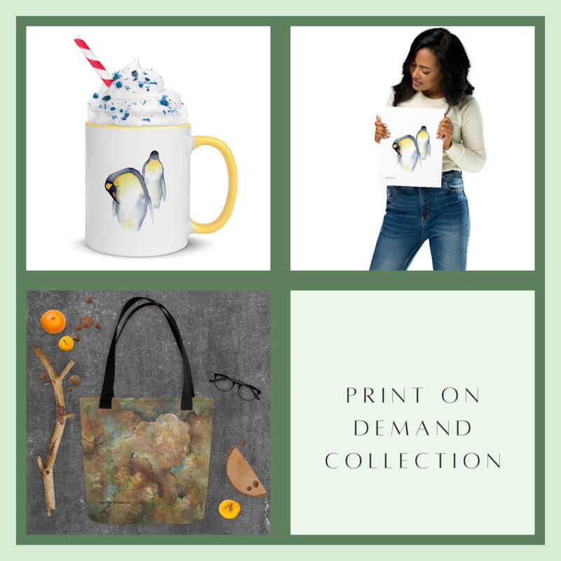 Rusted and weathered - Abstract Mixed media Acrylverf  als Tote Bag verkrijgbaar. Winterdieren pinguïns als print of op een leuke mok.
Joyce van Paassen Art © 2025
