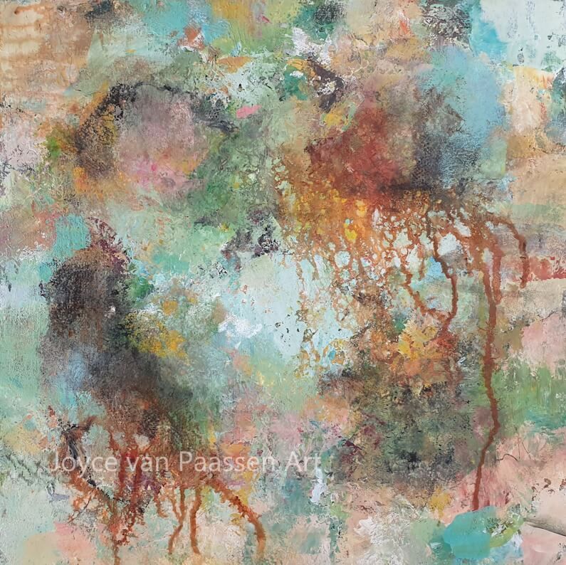 Rusted and weathered v1
Abstract Mixed media Acrylverf in lagen met paletmes
40x40 cm houtpaneel 