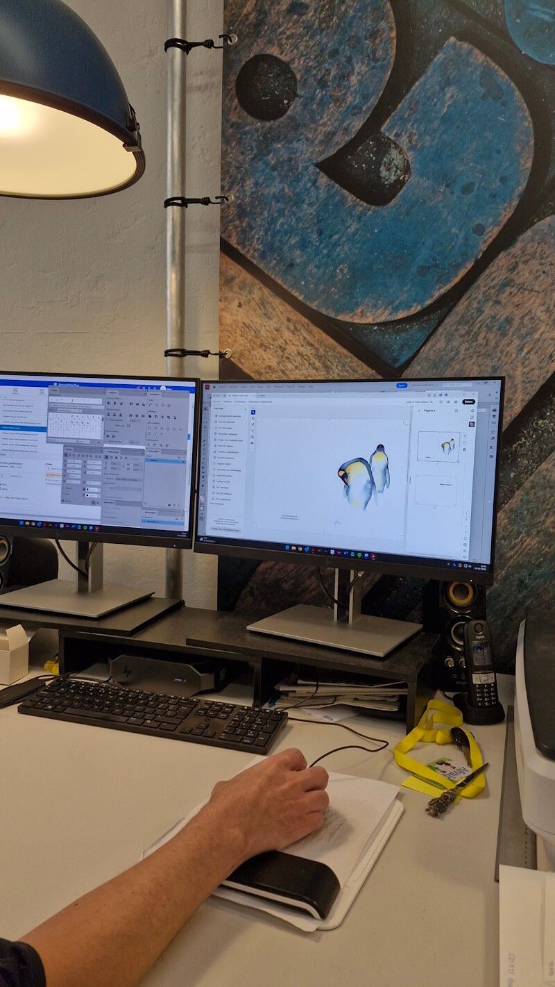 Na het scannen, bewerken in Photoshop: hoe komt het goed op de kaart