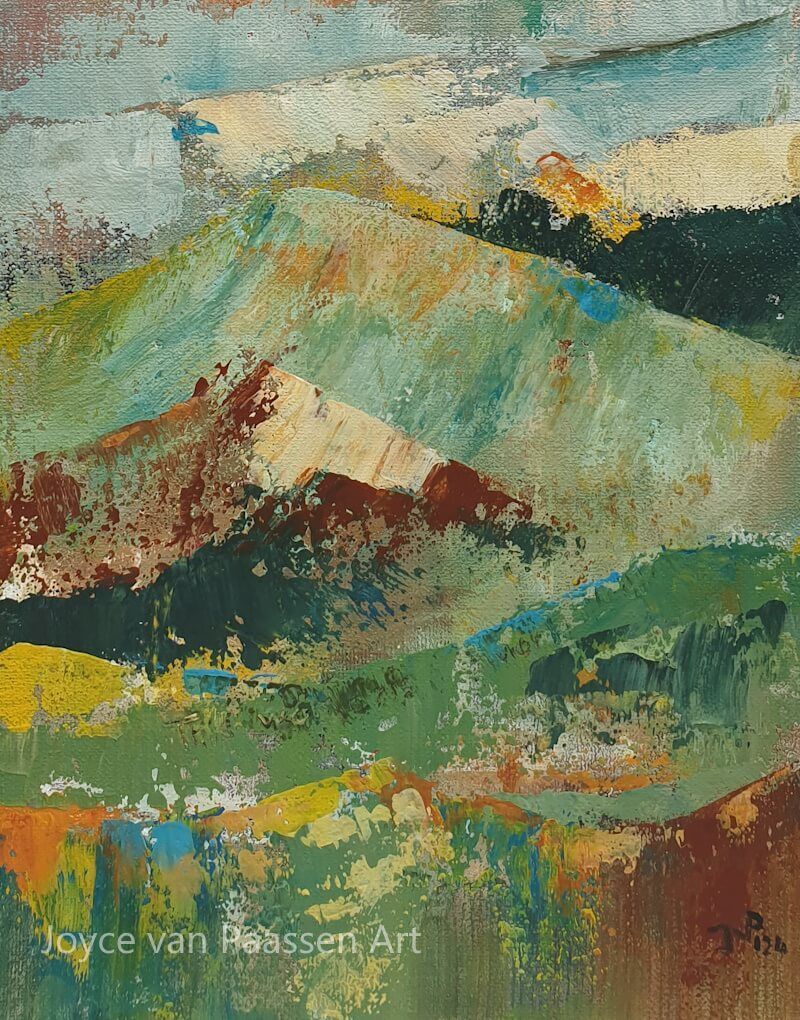 Intuitief Abstract Mixed media Acrylverf in lagen met paletmes
25x20 cm katoen canvas - € 315,-
Joyce van Paassen Art © 2024