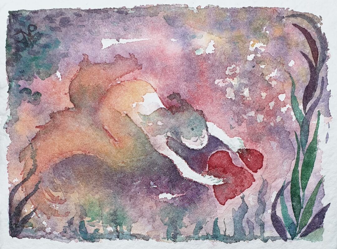 Zeemeermin gebroken hart fantasie - Joyce van Paassen Art 2023 ©