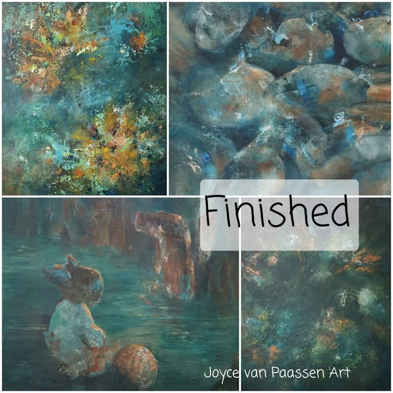 Vier nieuwe werken zijn gereed: blue, brown and a tiny bit of yellow
Joyce van Paassen © 2024