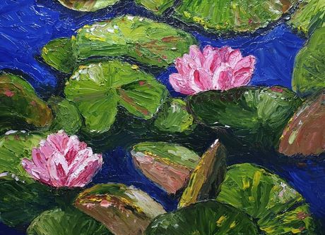 Waterlelies - Olieverf met paletmes op canvaspapier - € 250,-
Joyce van Paassen Art © 2023