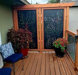 metal privacy screen