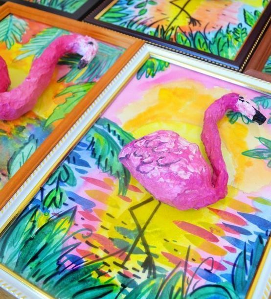 Pictures of flamingoes