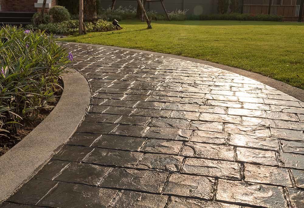 Stamp Concrete Floor — Dayton, TX — Precision Lawns