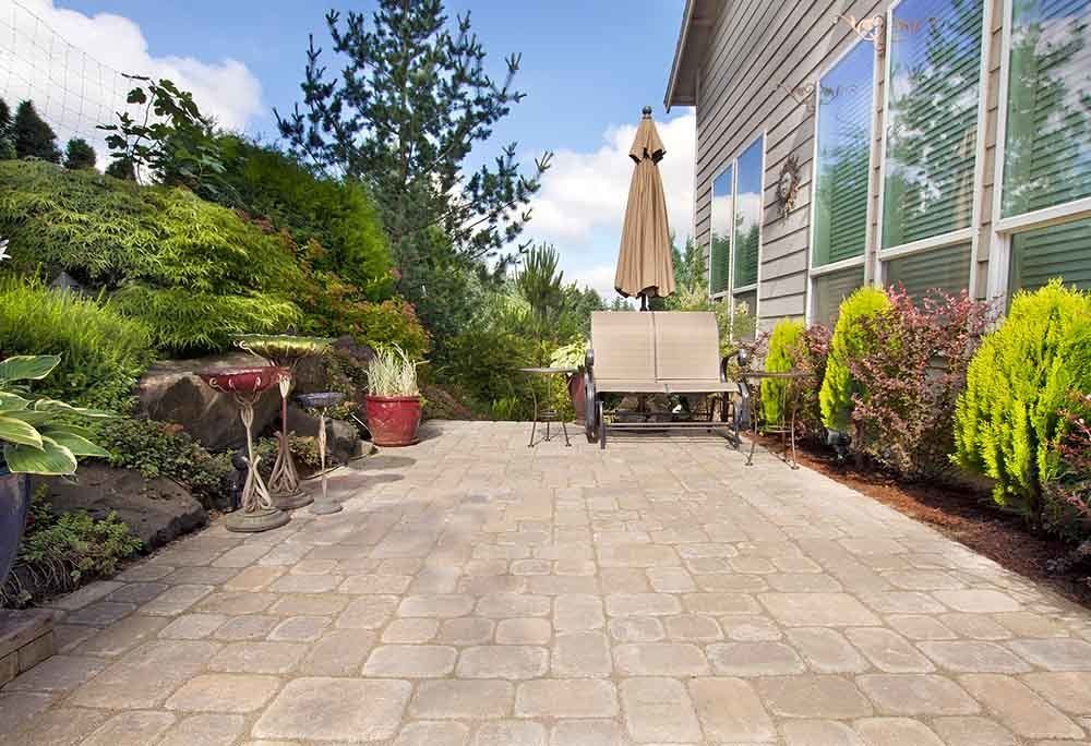 Backyard Patio — Dayton, TX — Precision Lawns