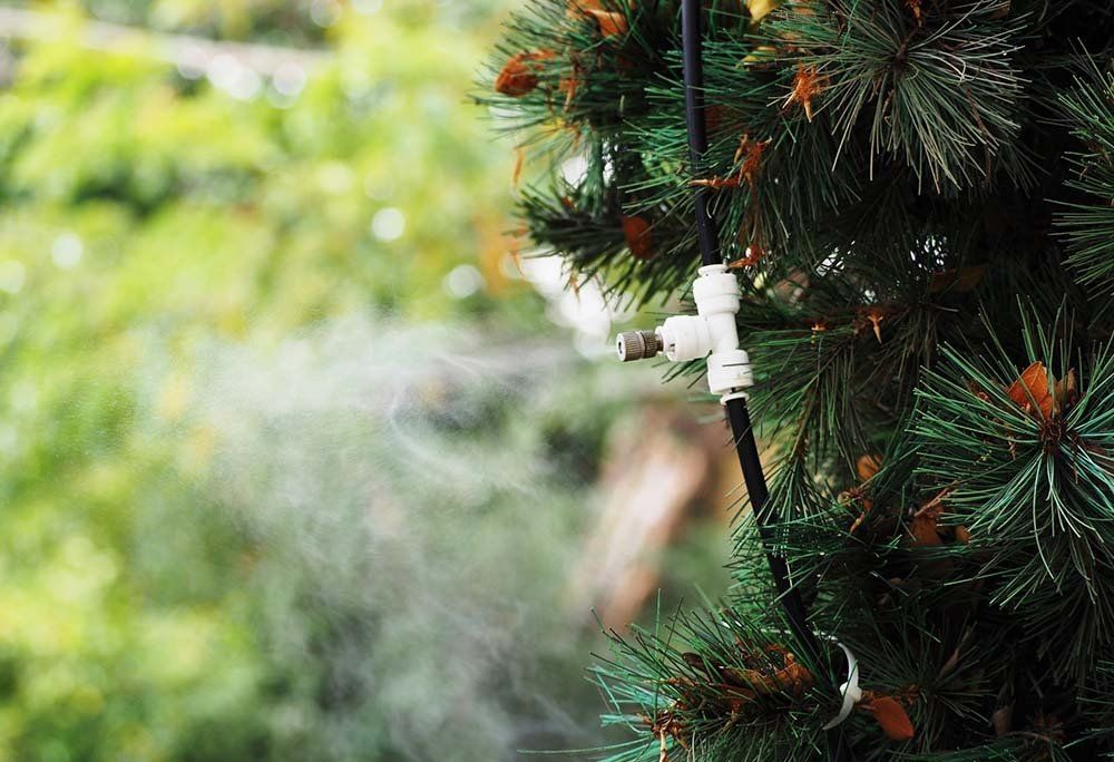 Misting Nozzle in the Tree — Dayton, TX — Precision Lawns