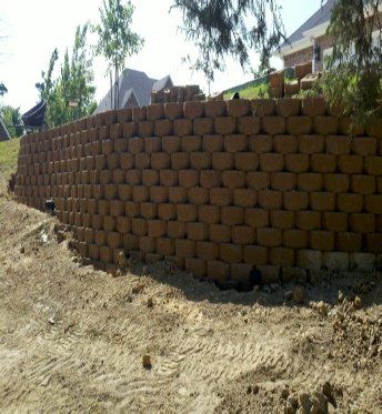 Newly Install Retaining Wall — Dayton, TX — Precision Lawns