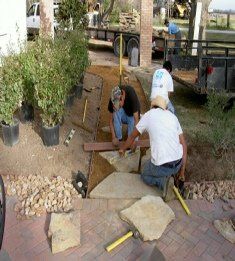 Tracing the Width of the Rock — Dayton, TX — Precision Lawns