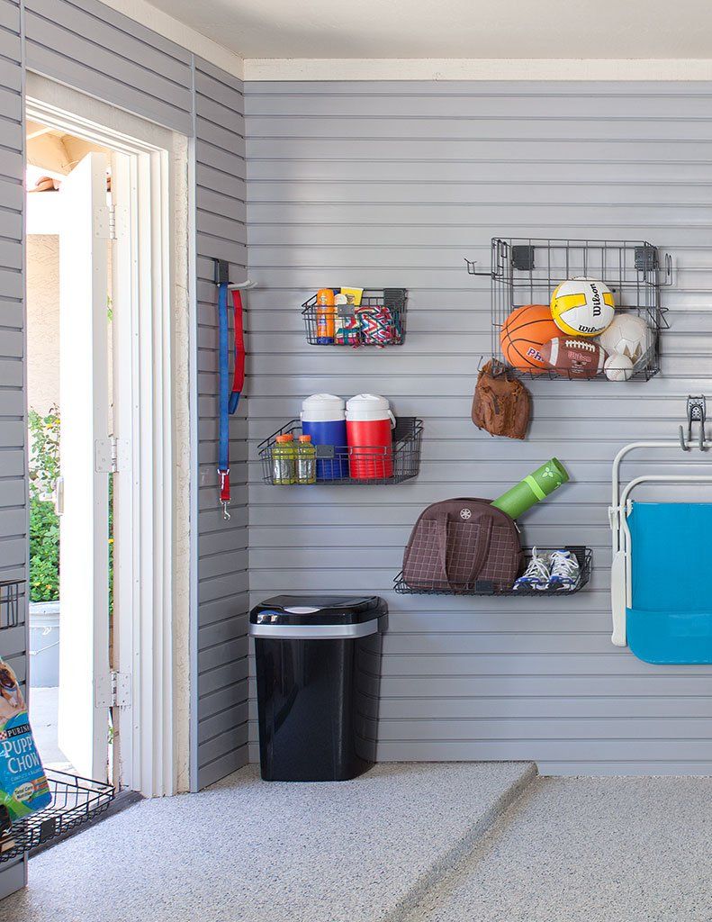 Custom Garage Workbench with Stainless Steel Countertop