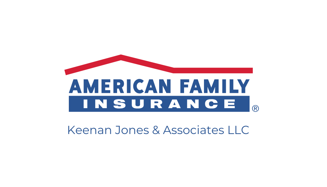 American Family Insurance logo; red roof over blue text, 