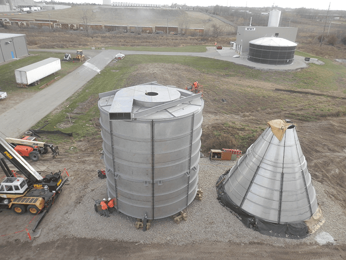 Feed Mill Maintenance — Cylinder and Cone Structure in Cedar Rapids, IA