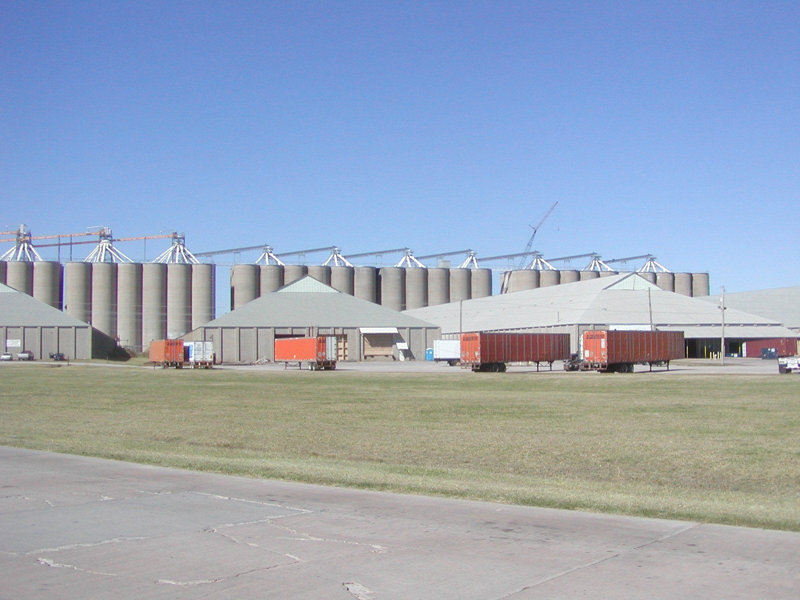 Grain — Far View of Grain Facilities in Cedar Rapids, IA