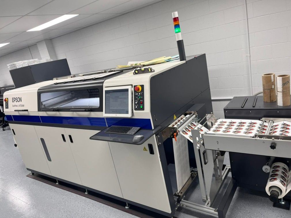 A Sticker Printing Machine