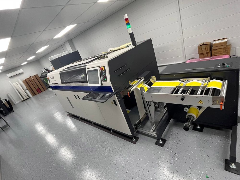 Large Printer Printing Personalised Qr Codes